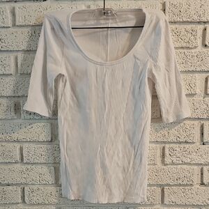 Ricki's Cream Long Sleeve Scoop Neck Top